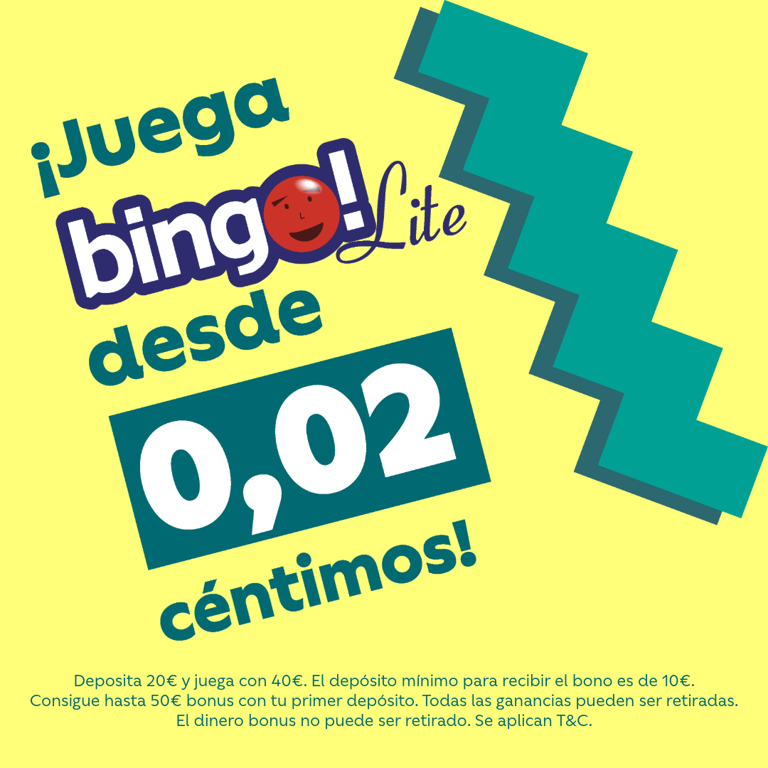 BingoLite Juega desde 0,02 centimos